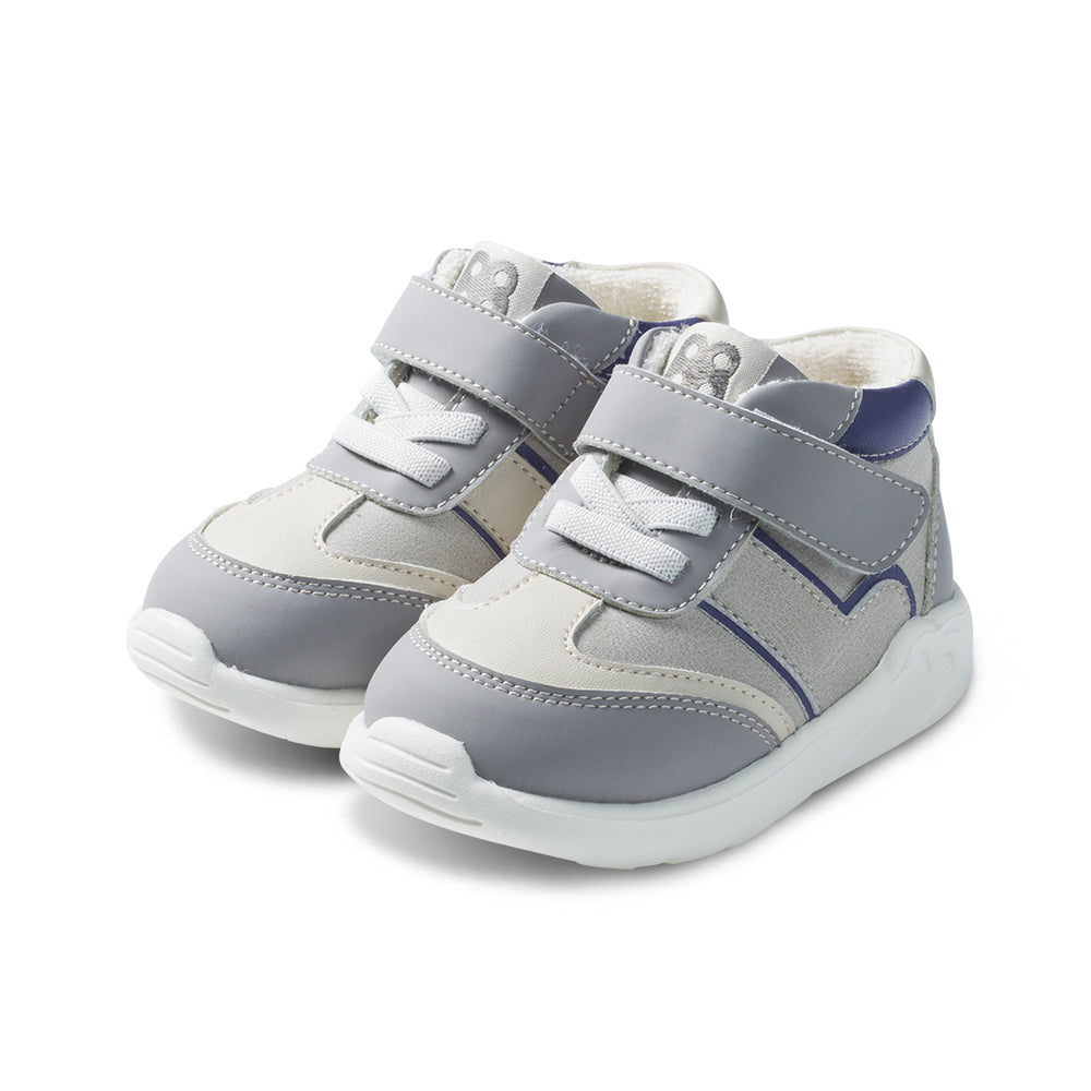eirene soft sole non slip pre walker grey baby sneakers all grey 2