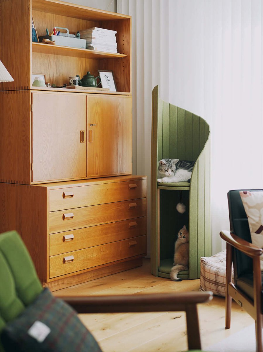 Elegant Cat Tower of Time Tree - 0cm