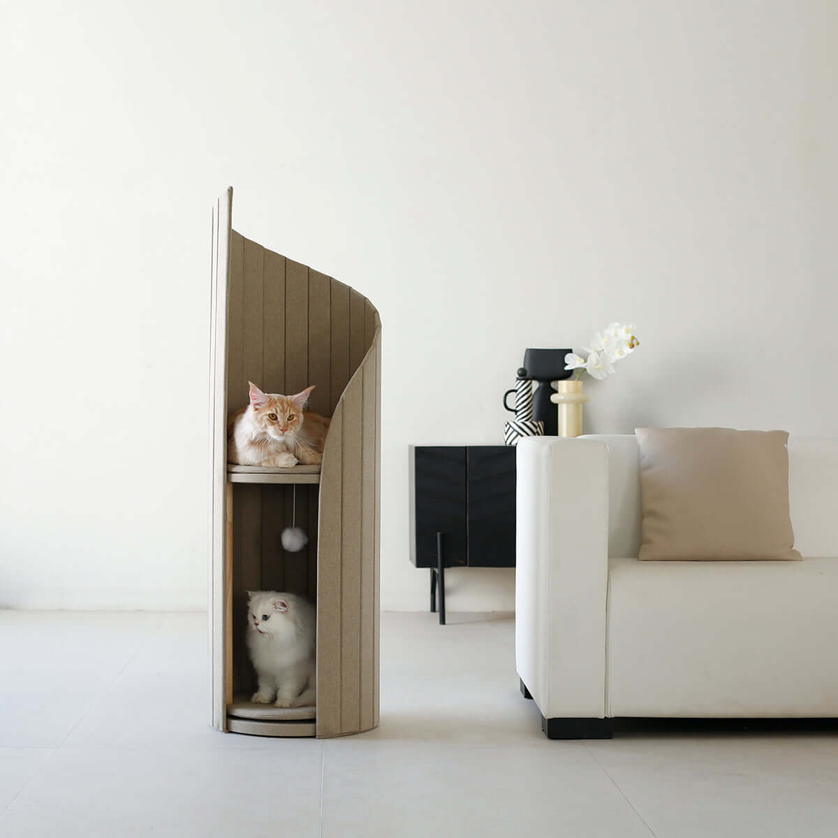 Elegant Cat Tower of Time Tree - 0cm