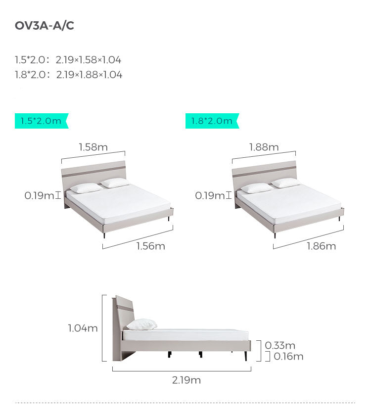 elegant grey bed with mattress set all grey 17