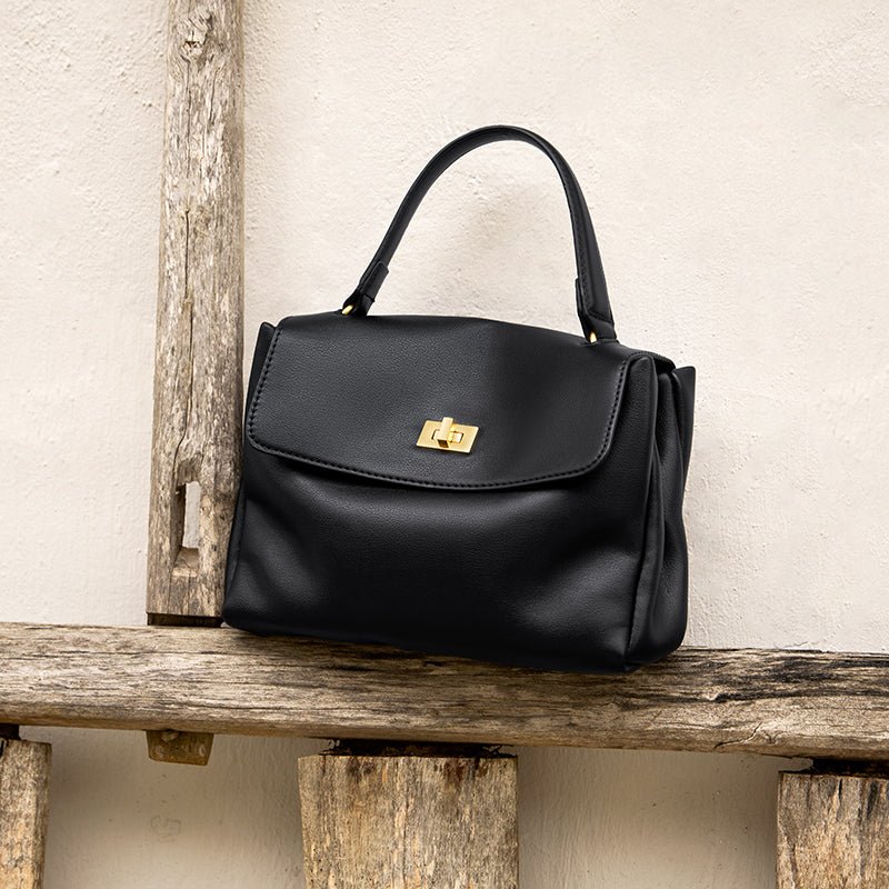 Elegant Leather Satchel Bag