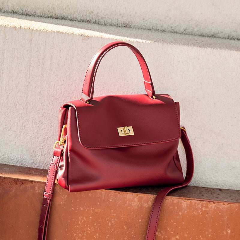 Elegant Leather Satchel Bag