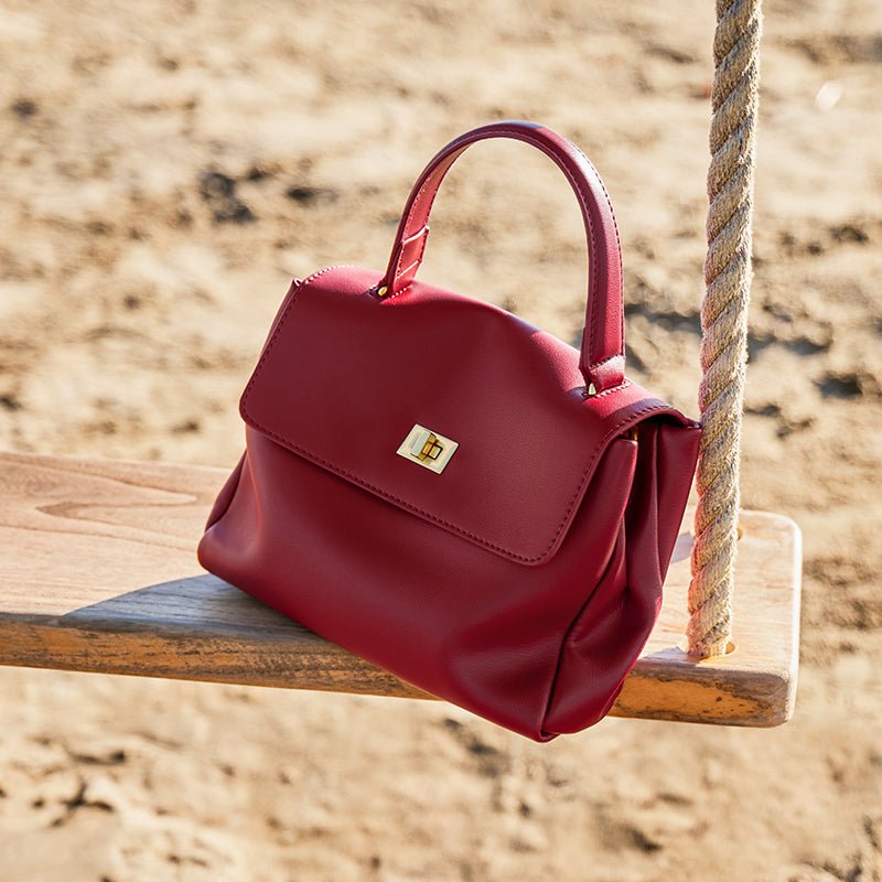 Elegant Leather Satchel Bag