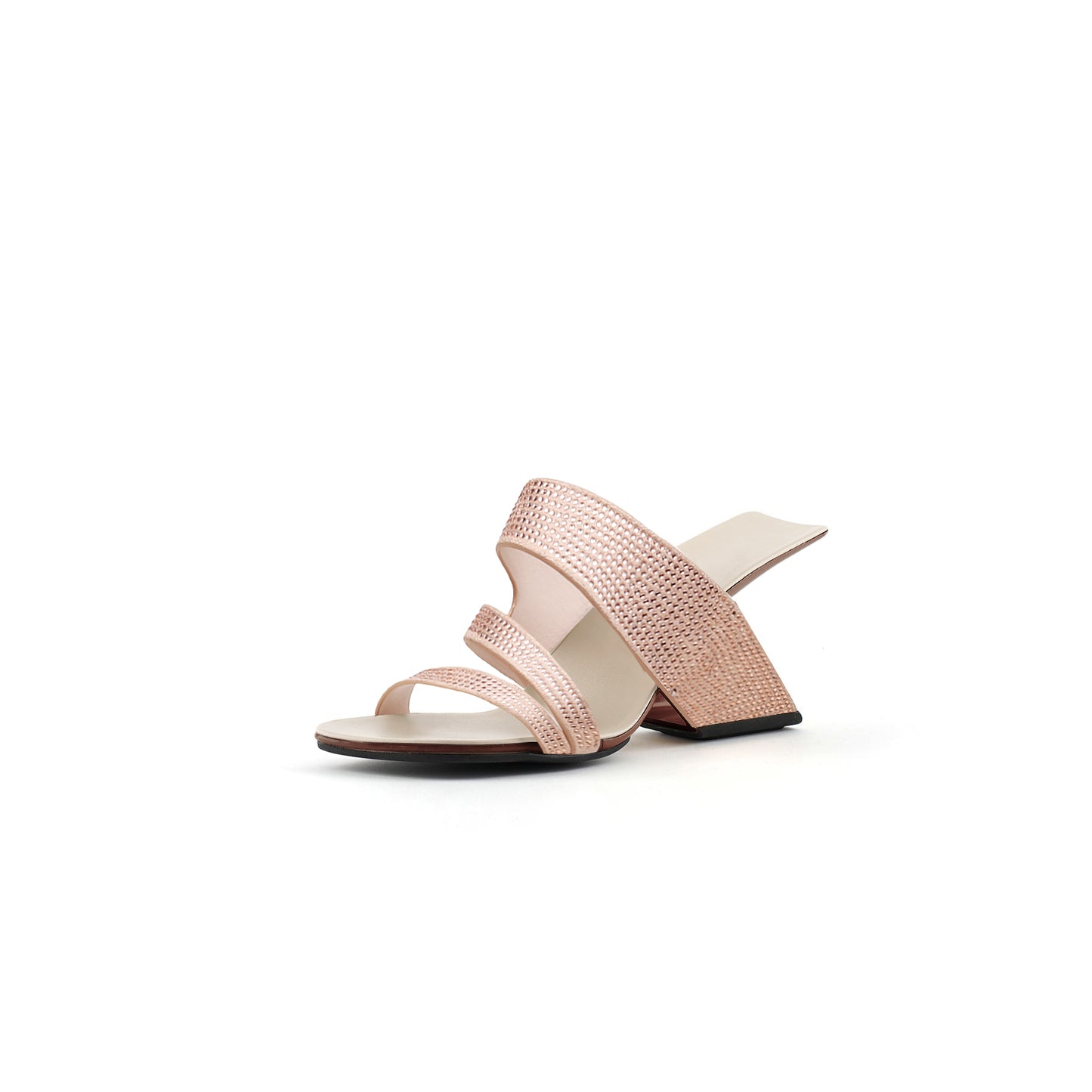 embellished gravity mules all apricot 2