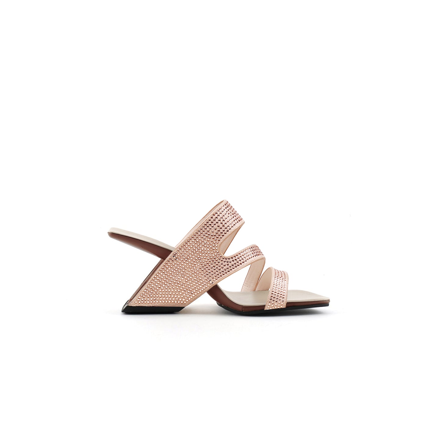 embellished gravity mules all apricot 3