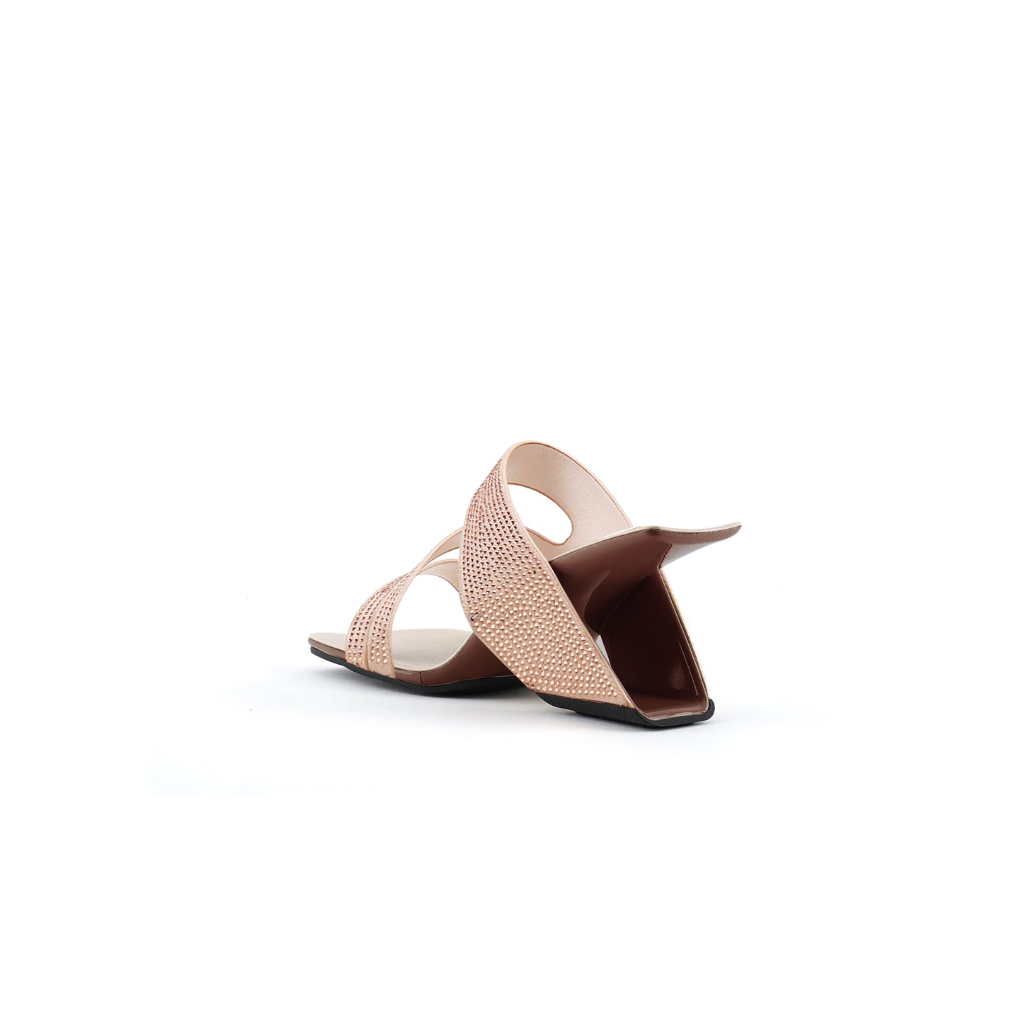 embellished gravity mules all apricot 4