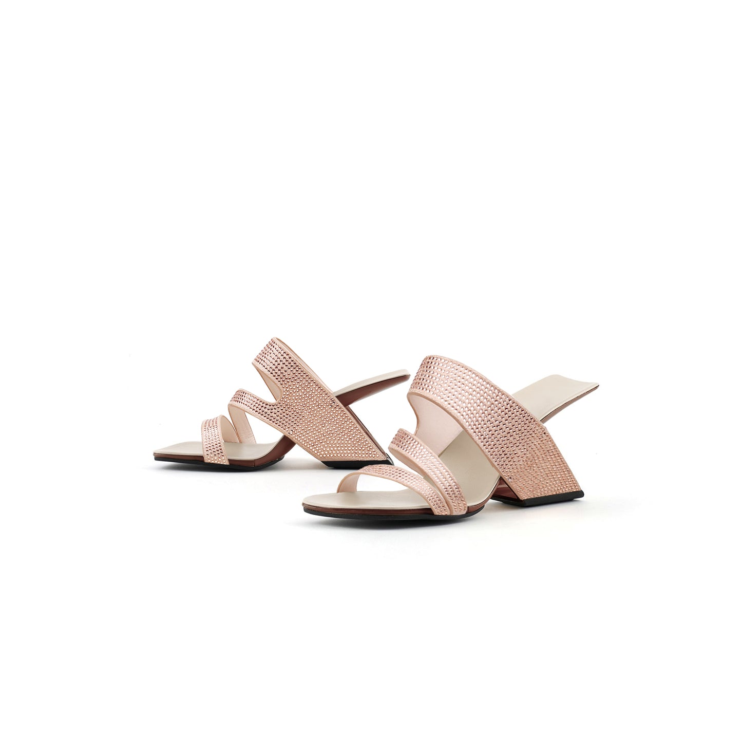 embellished gravity mules all apricot 6