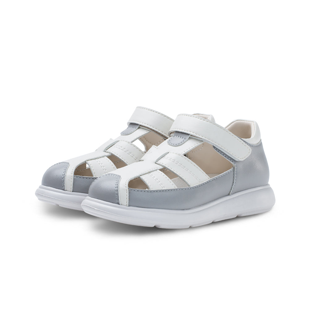 emmerson extra lightweight non slip kids sandals all white 3