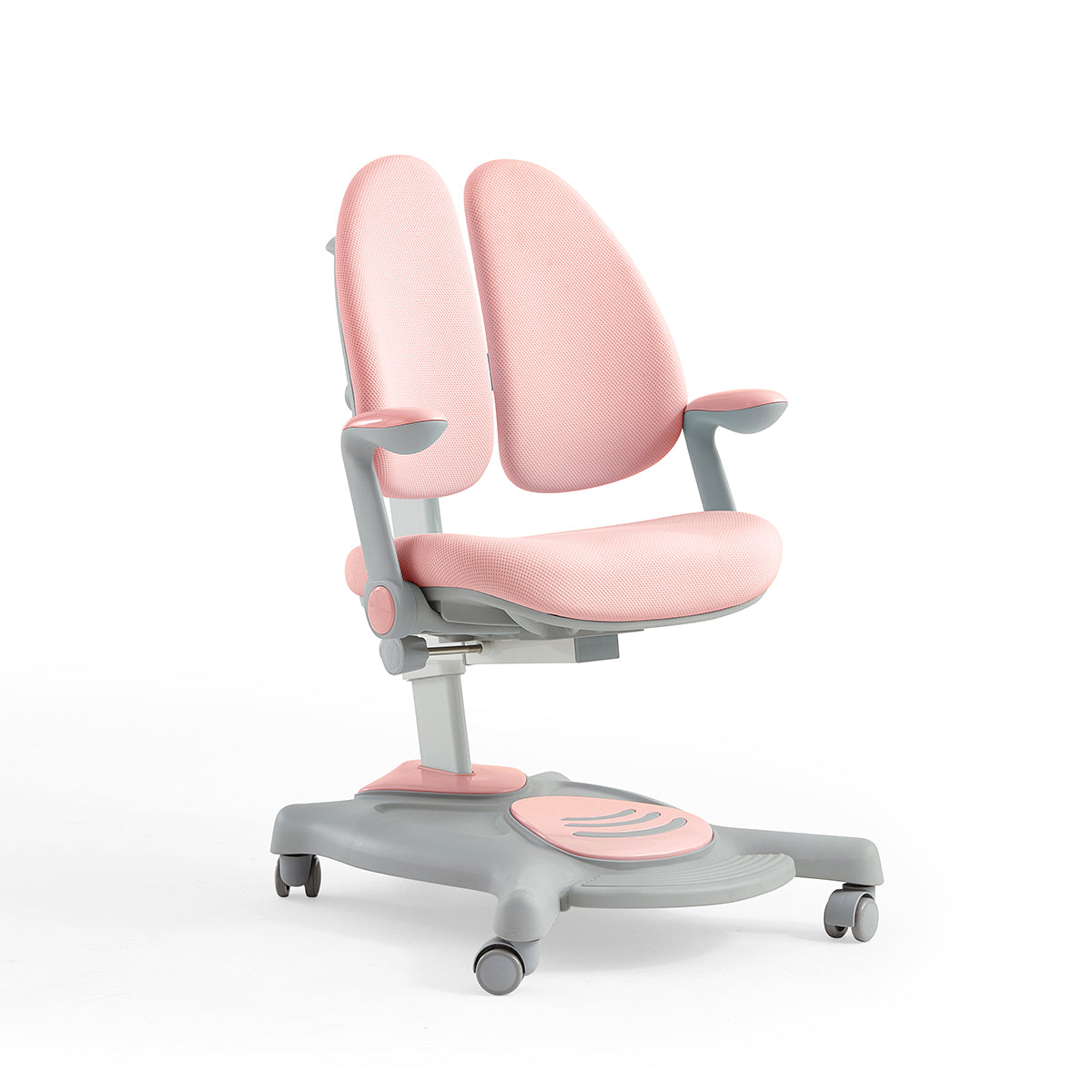 ergonomic chair with double back support for children pink 3