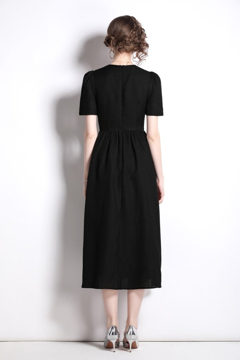 Everyday Elegant Black Dress - 0cm