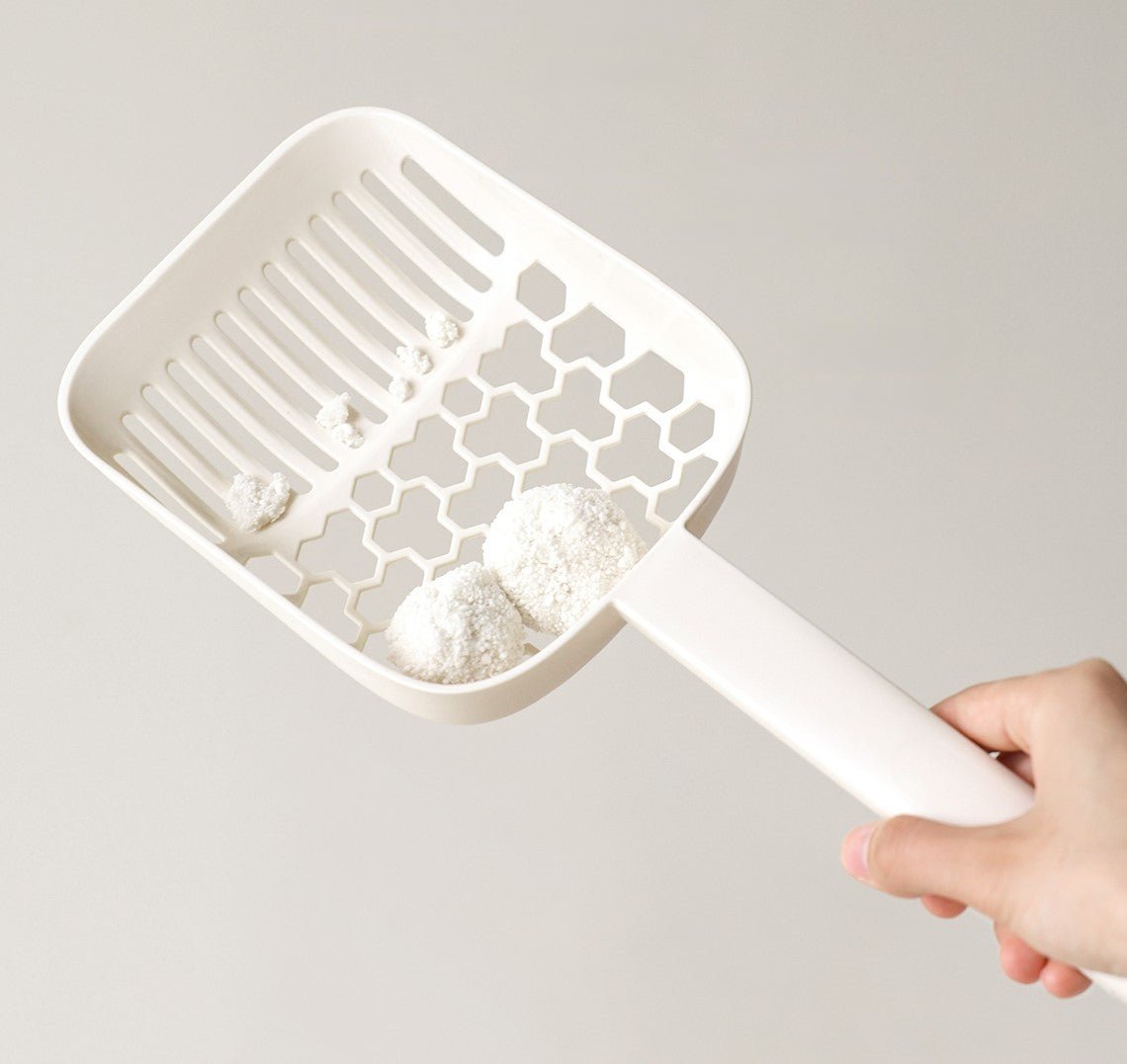 Extra Large Semi - Enclosed Cat Litter Box with Step & Scoop Set