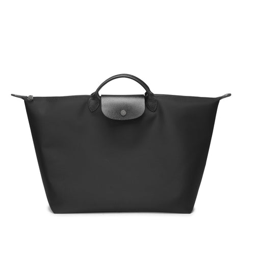Extra-Large Water-Resistant Nylon Travel Tote Bag – Convertible Weekender Laptop Bag with Luggage Sleeve
