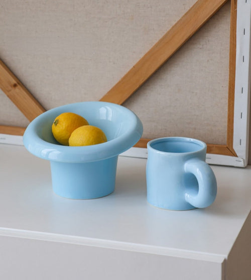 Fafa Elevated Ceramic Pet Bowl