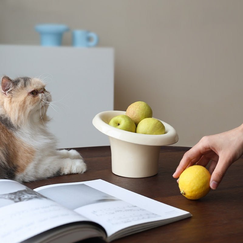 Fafa Elevated Ceramic Pet Bowl