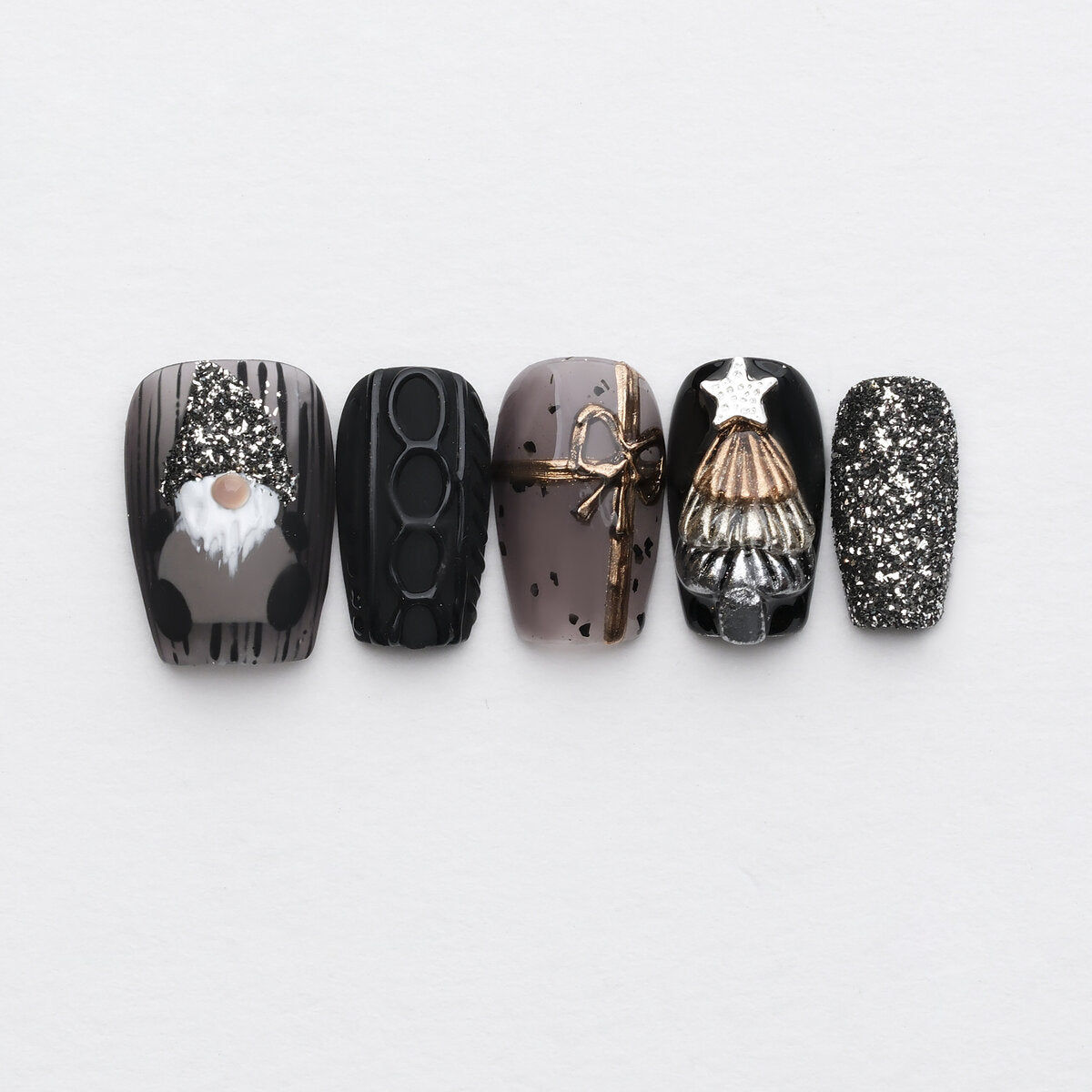 Fantasy Christmas 3D Press-On Nails