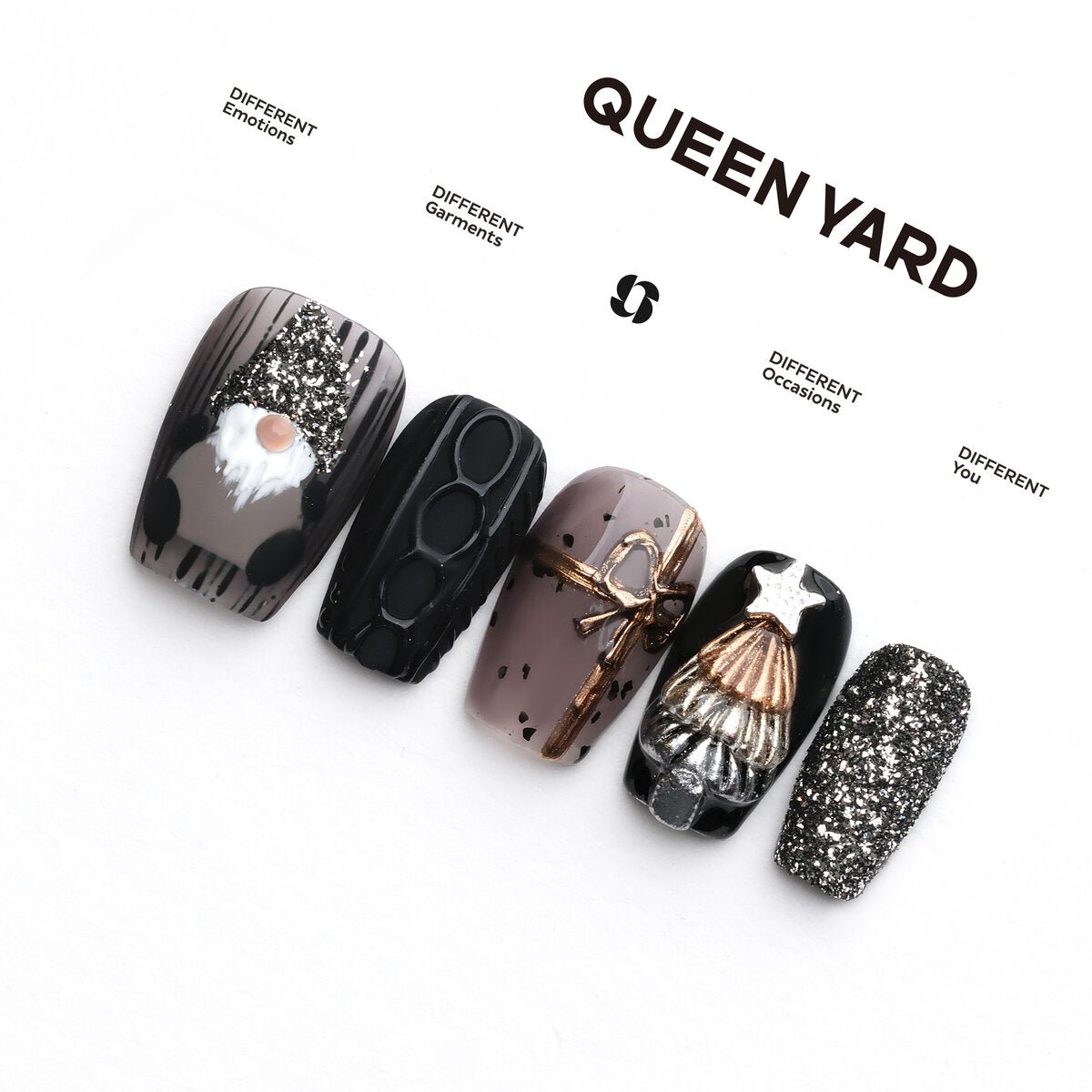 Fantasy Christmas 3D Press-On Nails