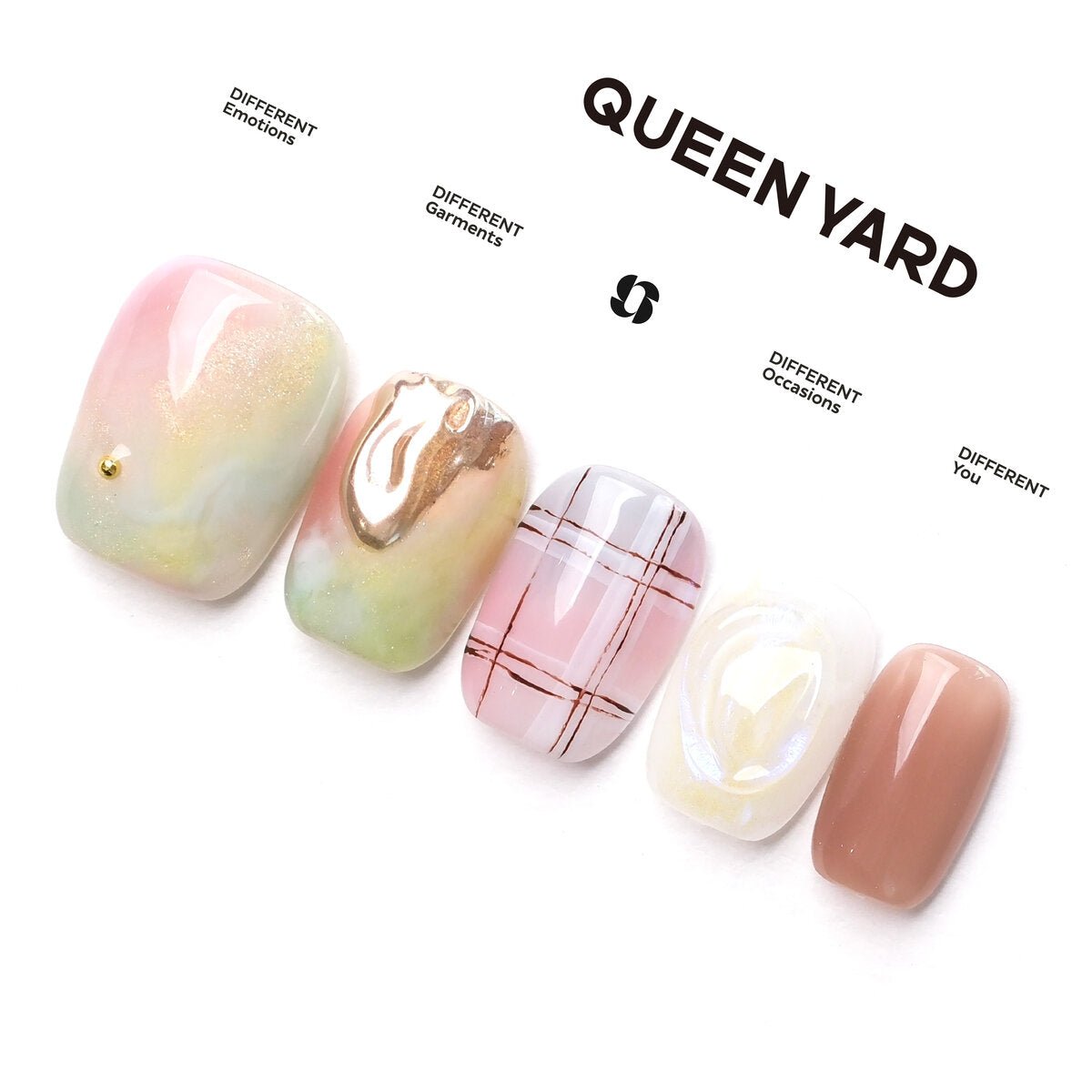 Feather Jasmine 3D Press-On Nails