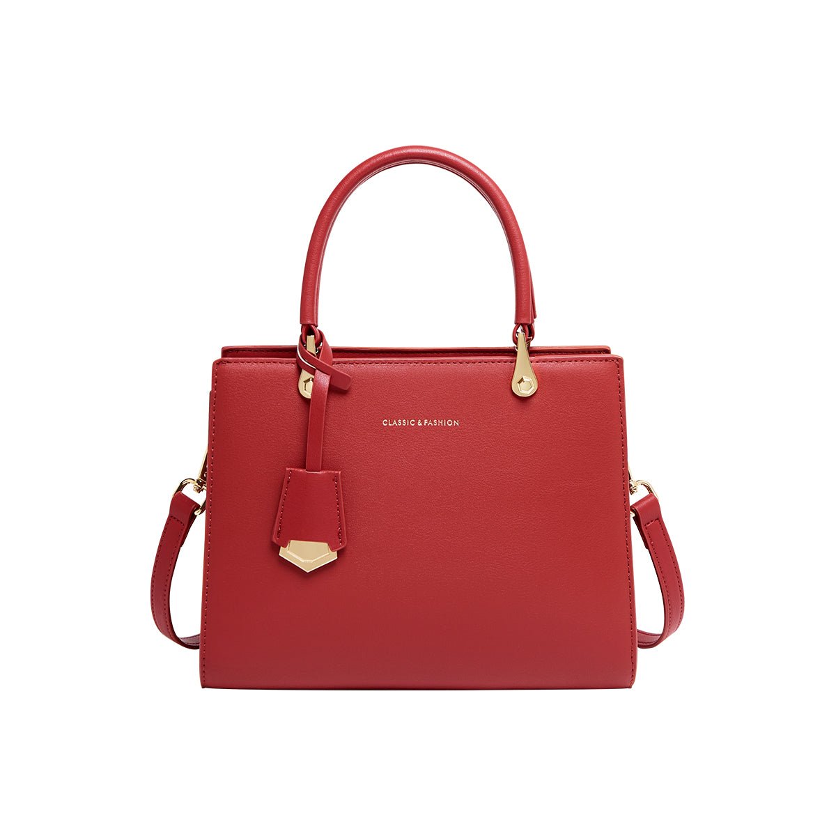 Felicity Leather Top Handle Work Tote Bag