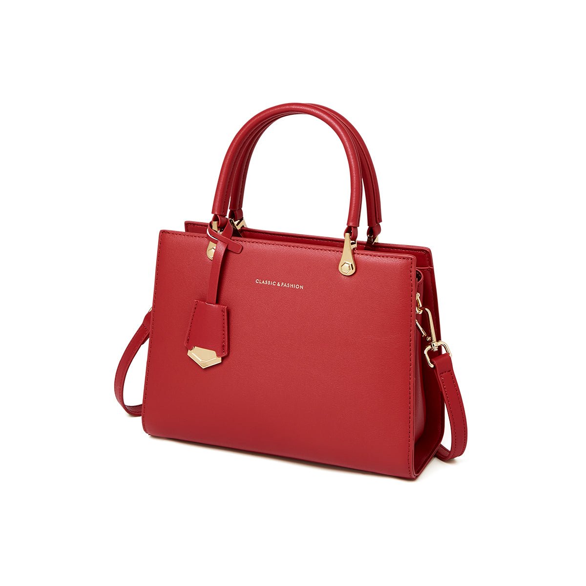 Felicity Leather Top Handle Work Tote Bag