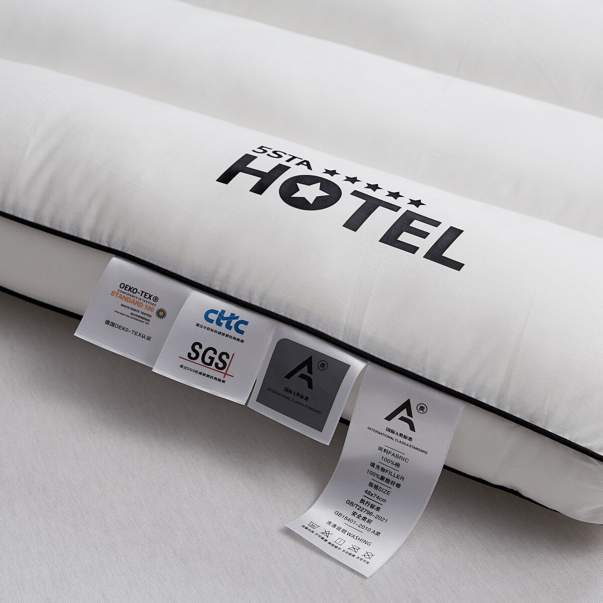 100% Cotton Five Star Hotel Pillow 2 Pack Set