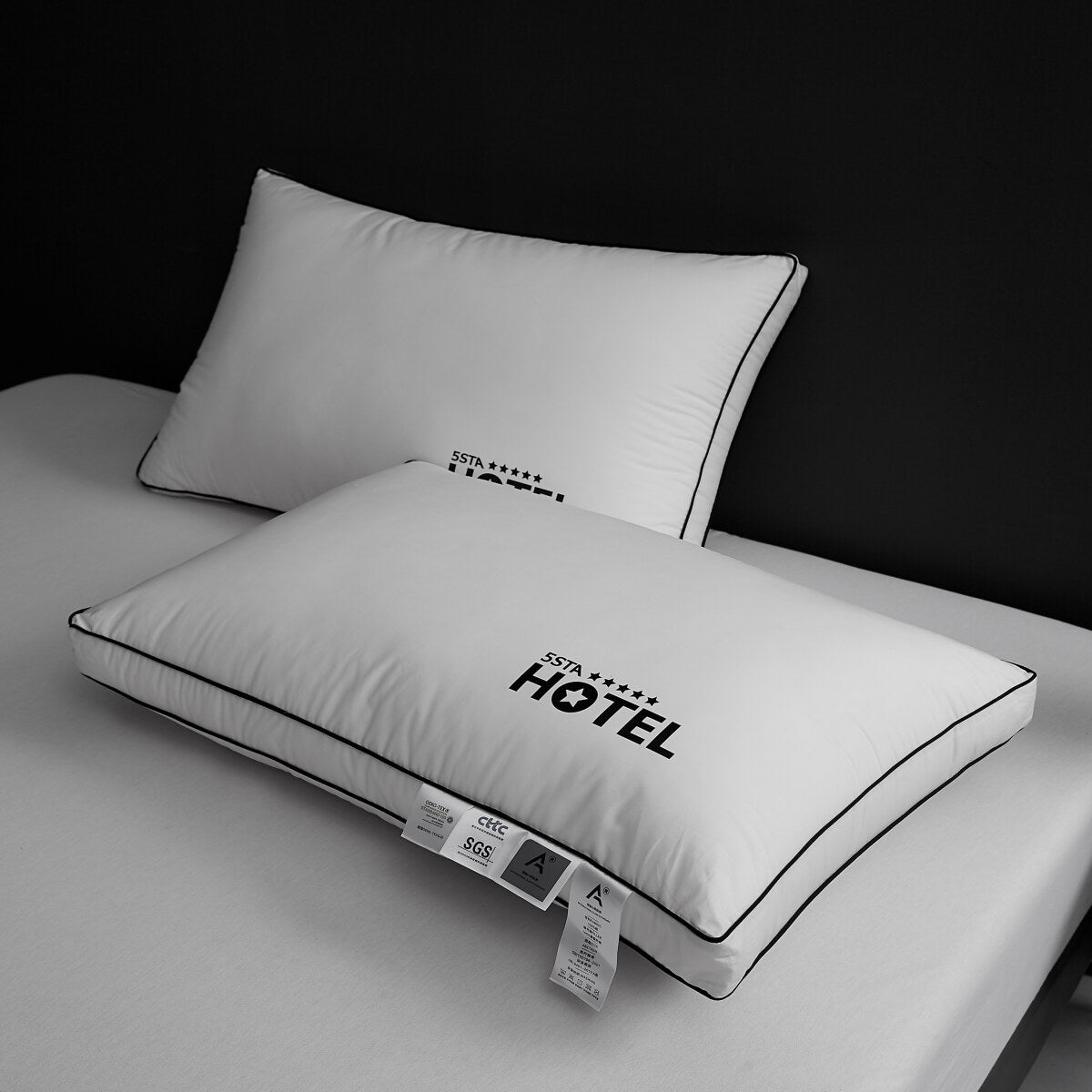 100% Cotton Five Star Hotel Pillow 2 Pack Set