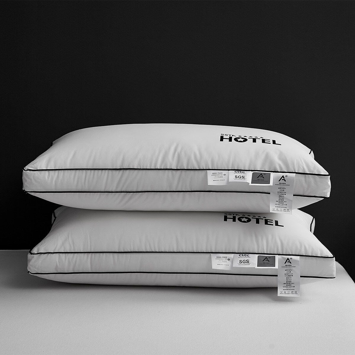 100% Cotton Five Star Hotel Pillow 2 Pack Set