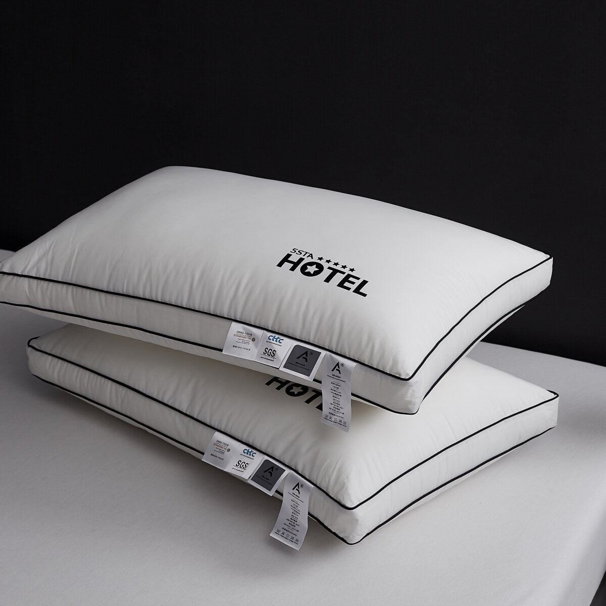 100% Cotton Five Star Hotel Pillow 2 Pack Set