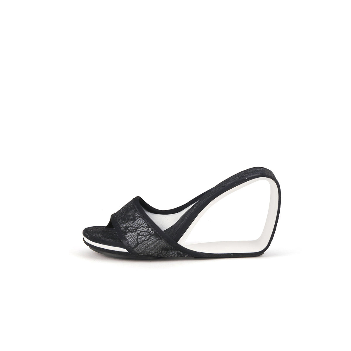 Floral Lace High Heel Hollow Wedges