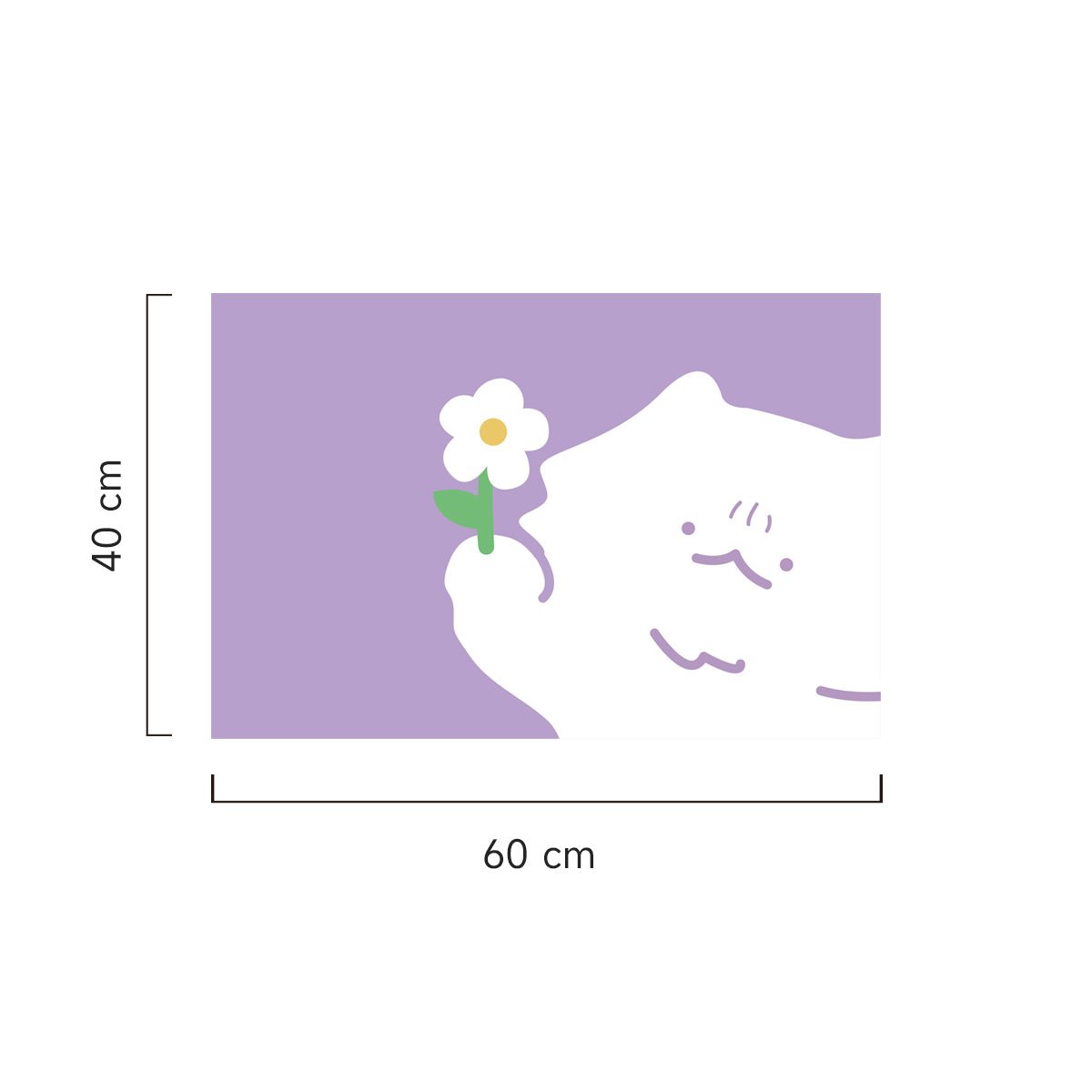 Floral PVC Coil Cat Litter Trapping Mat
