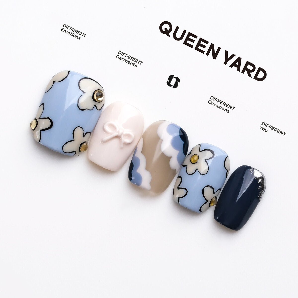 Flower Whisper 3D Press-On Nails