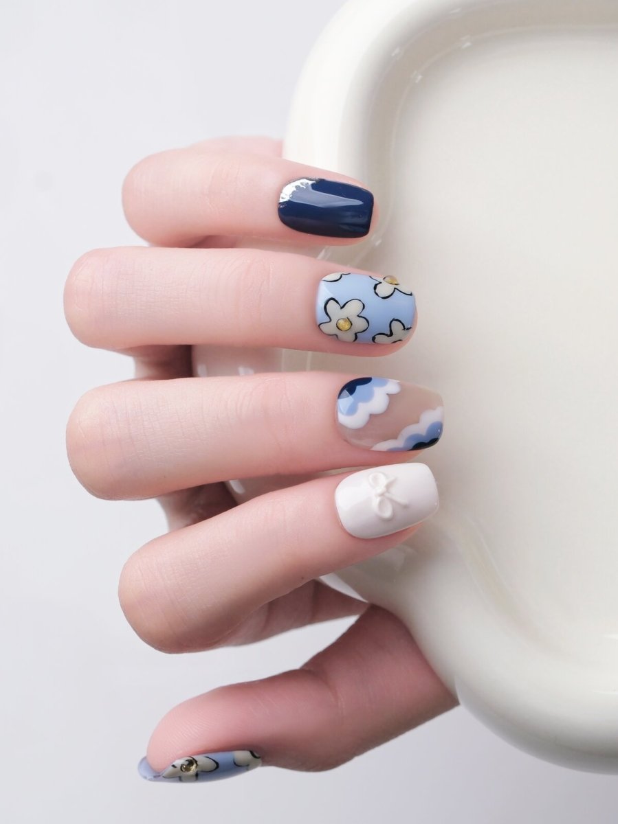 Flower Whisper 3D Press-On Nails