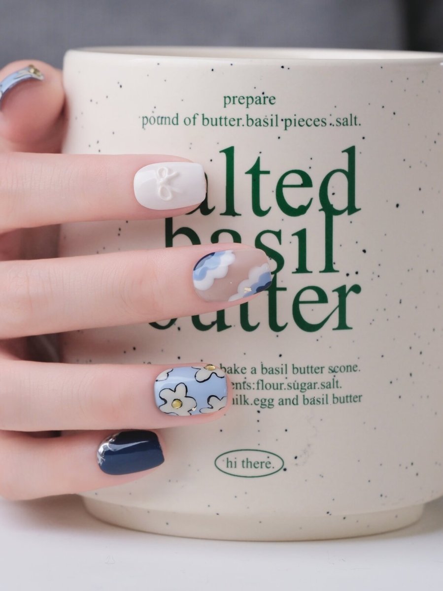 Flower Whisper 3D Press-On Nails