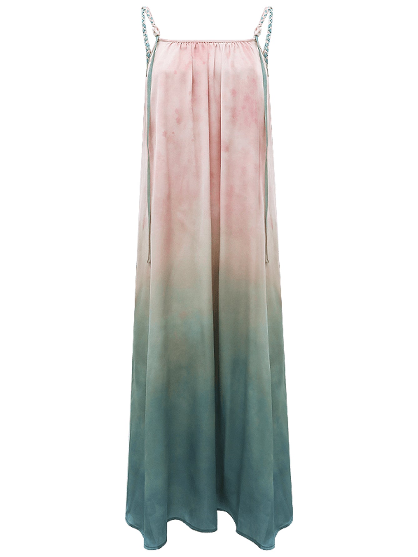 flowy gradient tie dye sundress all pink 4
