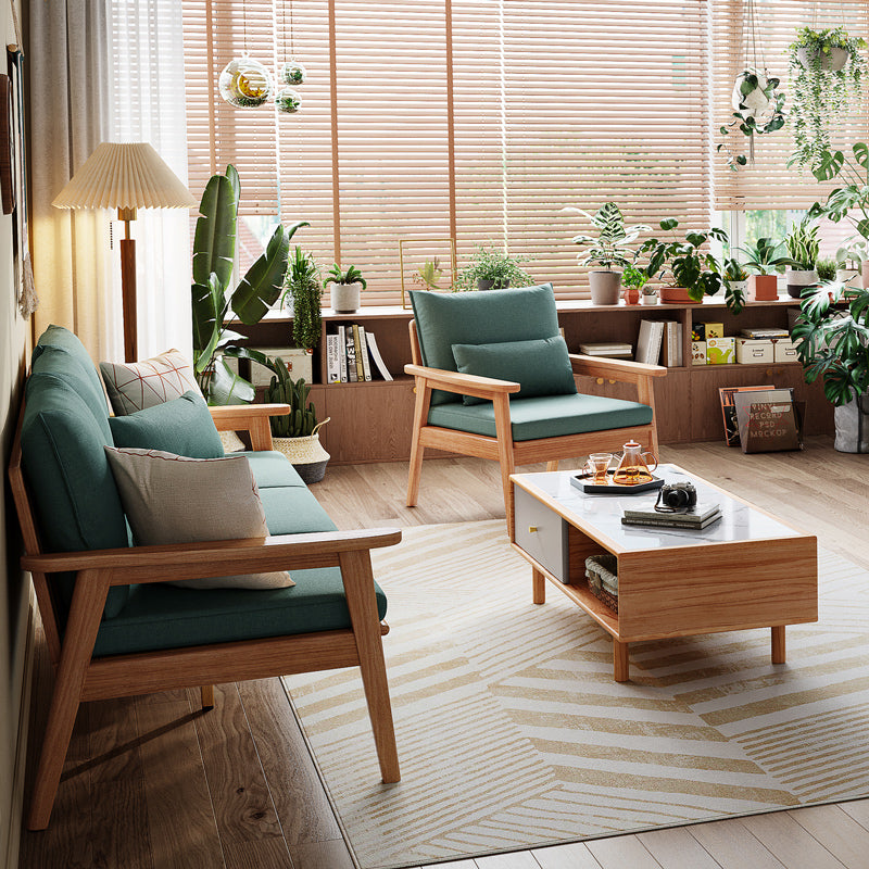 four seasons sofa set all green 6