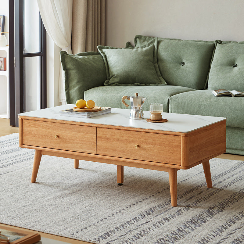 four seasons solid wood and white coffee table all 2