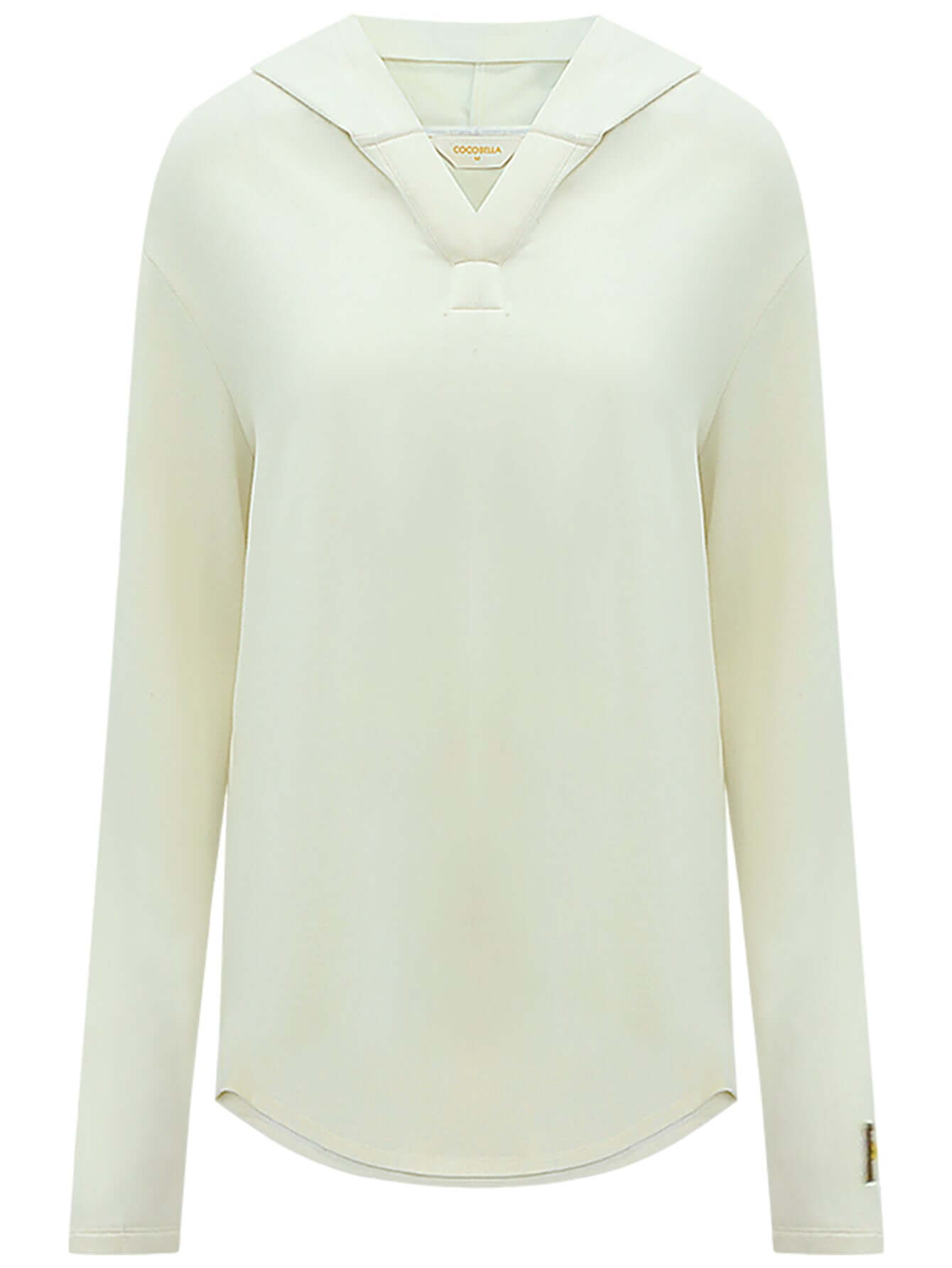 fresh soul white hooded sweater with patch details all white 4