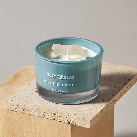 Fresh Spring Crystal Infused Scented Candle