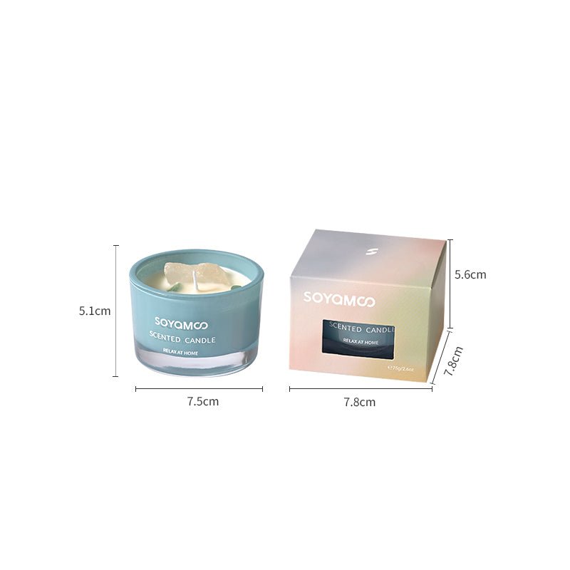 Fresh Spring Crystal Infused Scented Candle