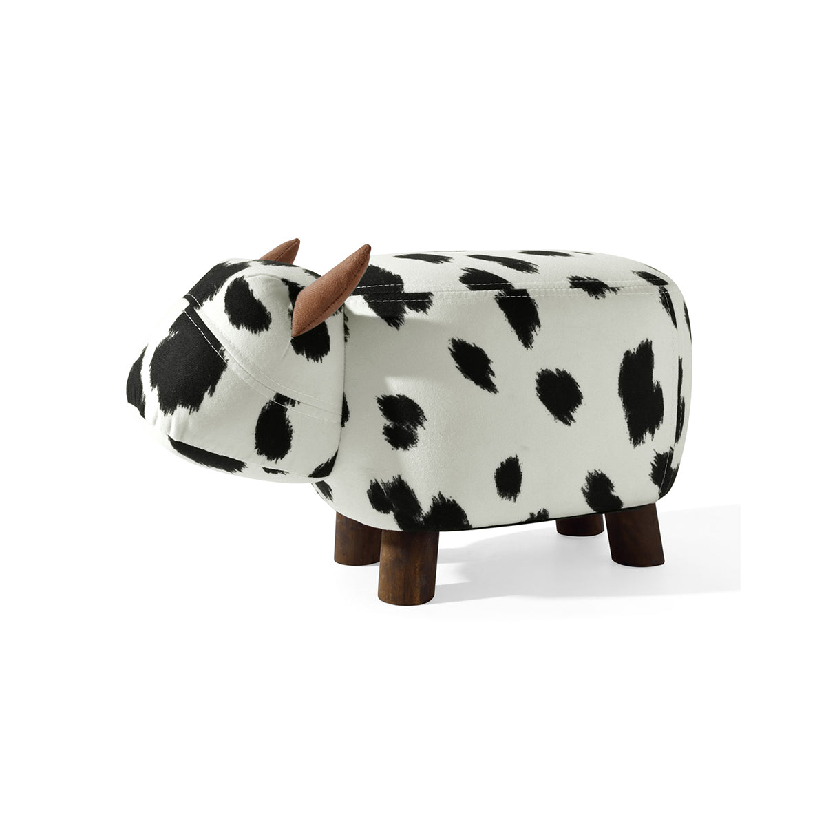 friendly cow kids black and white stool all 5
