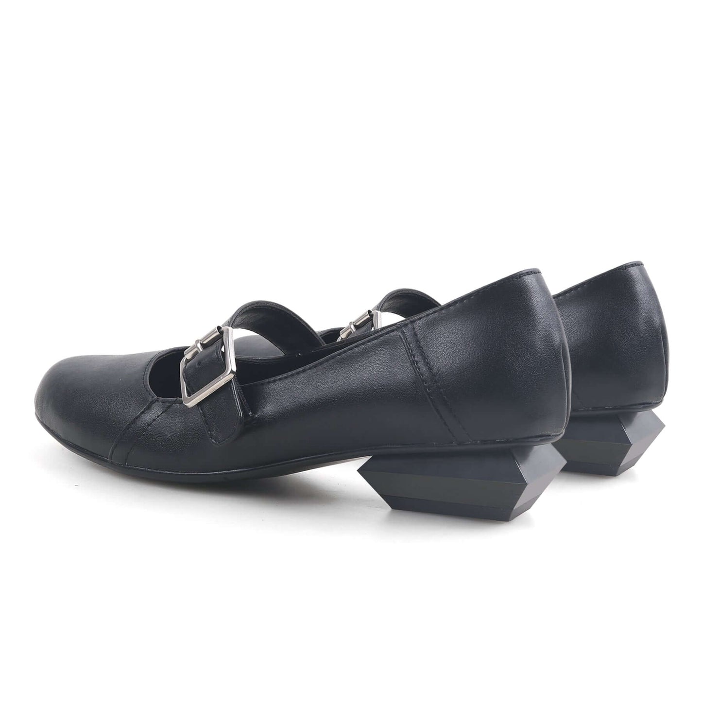 fringed black leather mary jane shoes all black 6