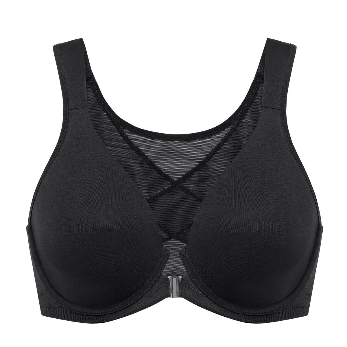 Front Closure Posture Support Underwire Plunge Bra