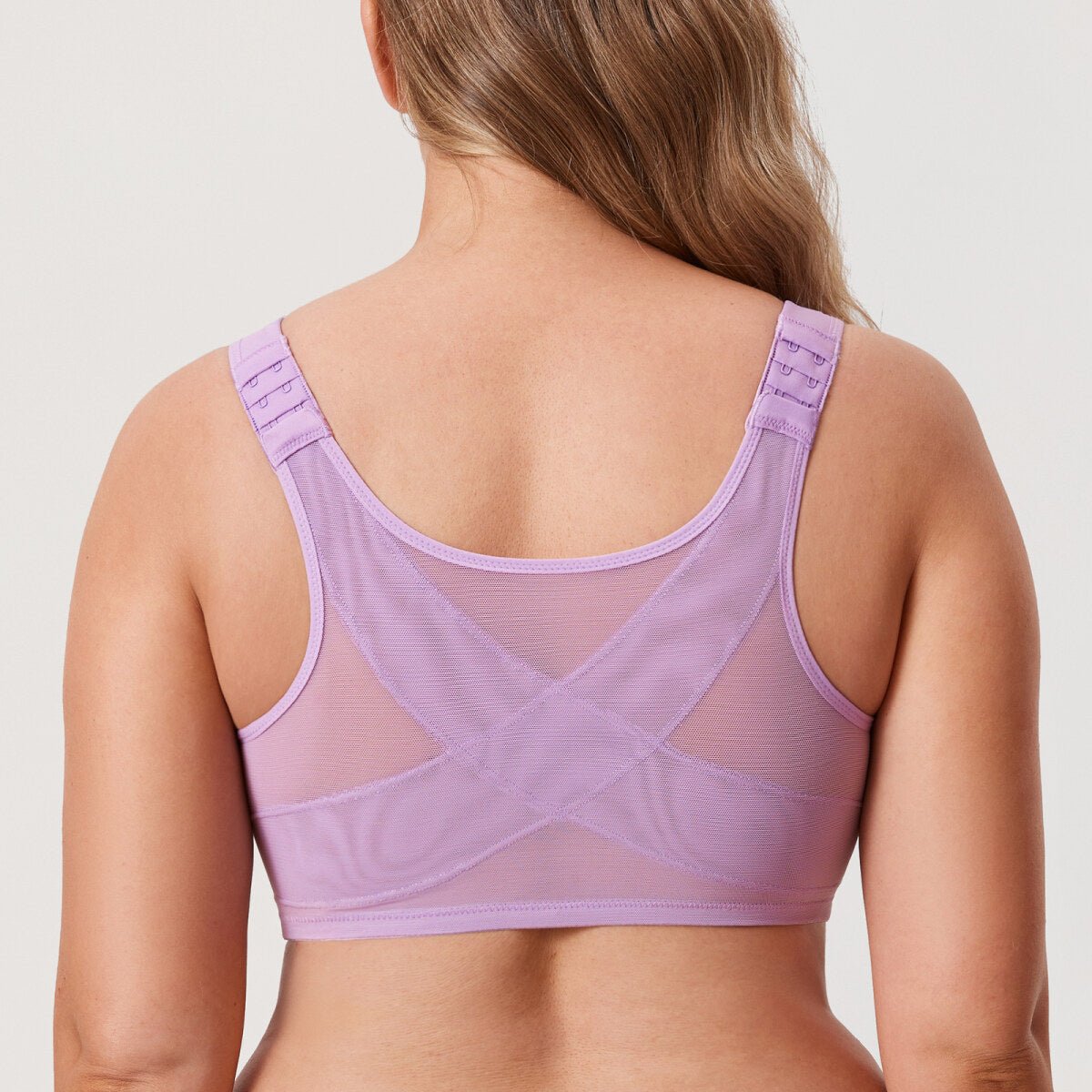 Front Closure Posture Support Underwire Plunge Bra