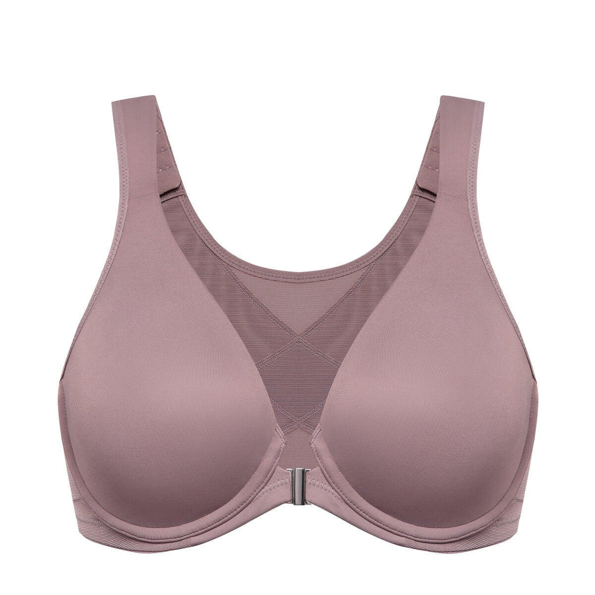 Front Closure Posture Support Underwire Plunge Bra