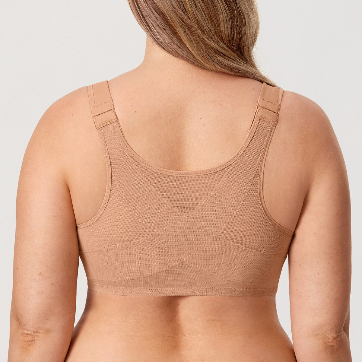 Front Closure Posture Support Underwire Plunge Bra