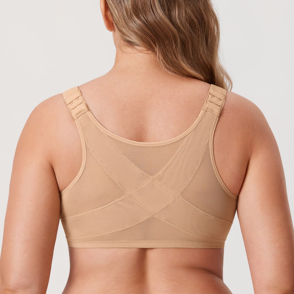 Front Closure Posture Support Underwire Plunge Bra
