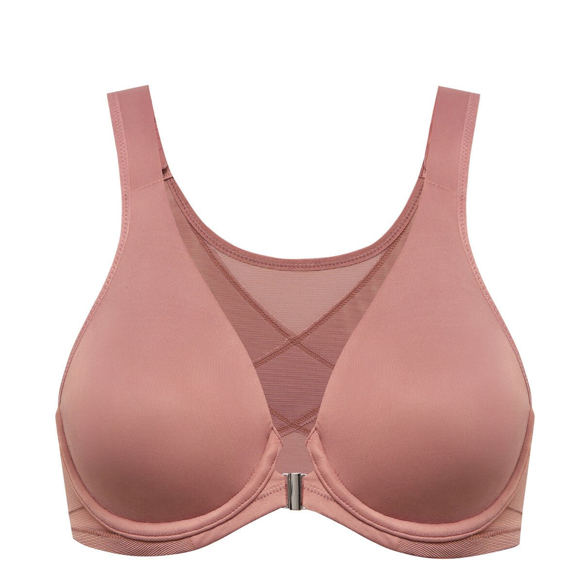 Front Closure Posture Support Underwire Plunge Bra