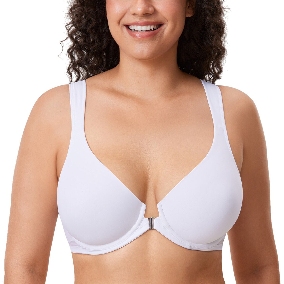 Front Closure Posture Support Underwire Plunge Bra