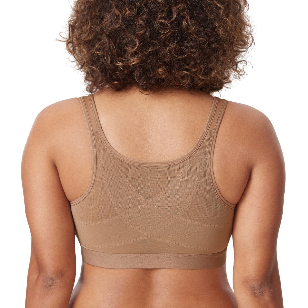 Front Closure X - Back Posture Support Wireless Full Coverage Bra