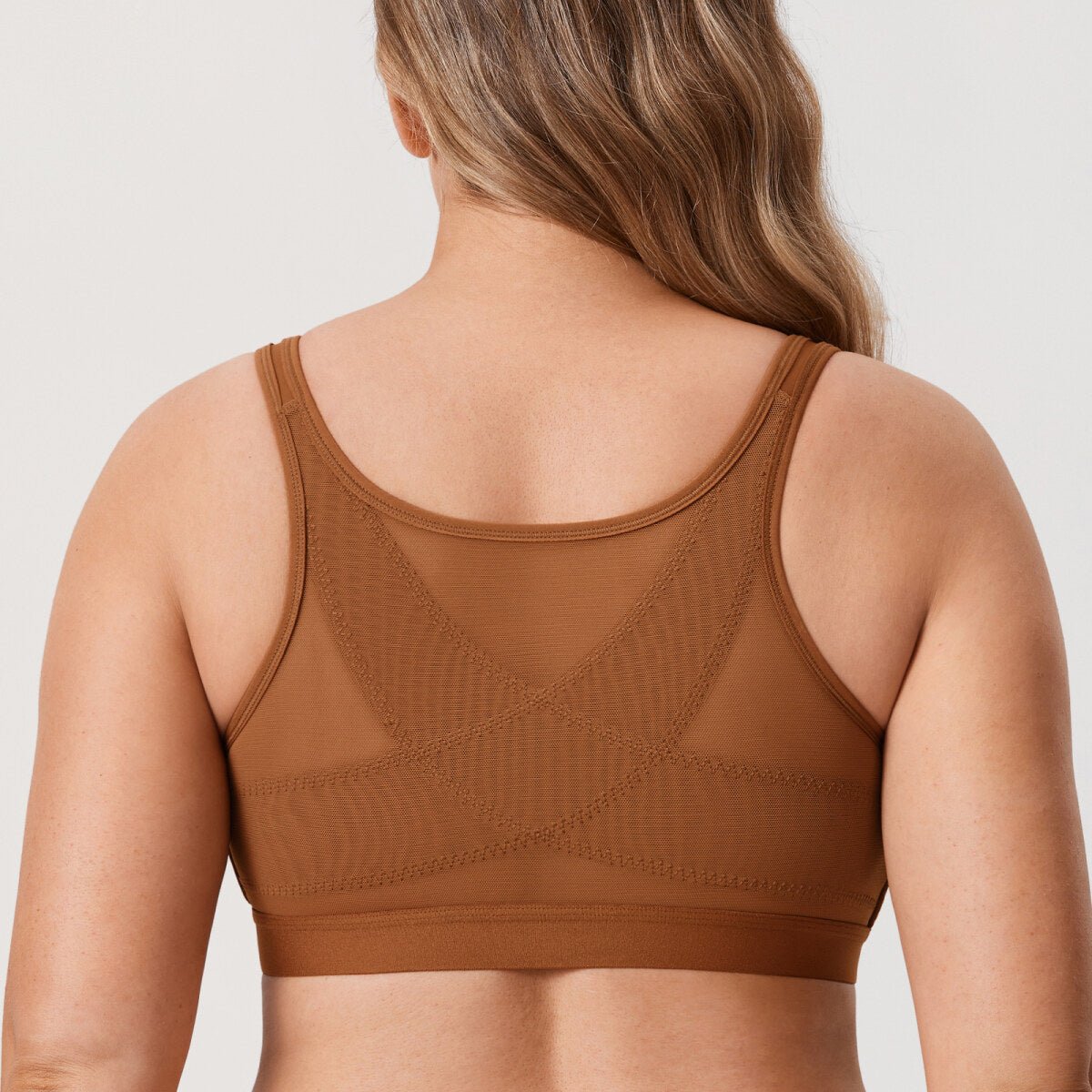 Front Closure X - Back Posture Support Wireless Full Coverage Bra