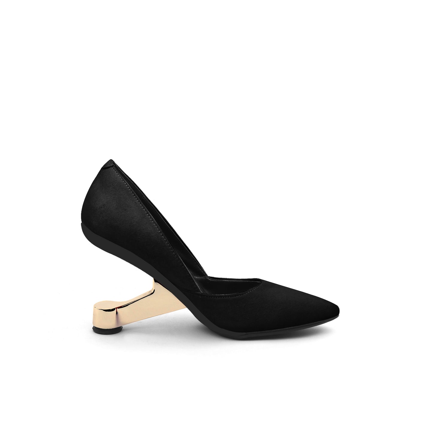 full bloom velvet dorsay pumps all black 3